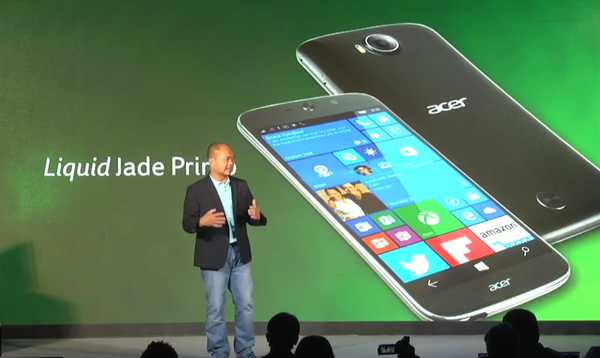 Acer Steps Up the Pace Windows 10 Smartphone Market with Jade Primo